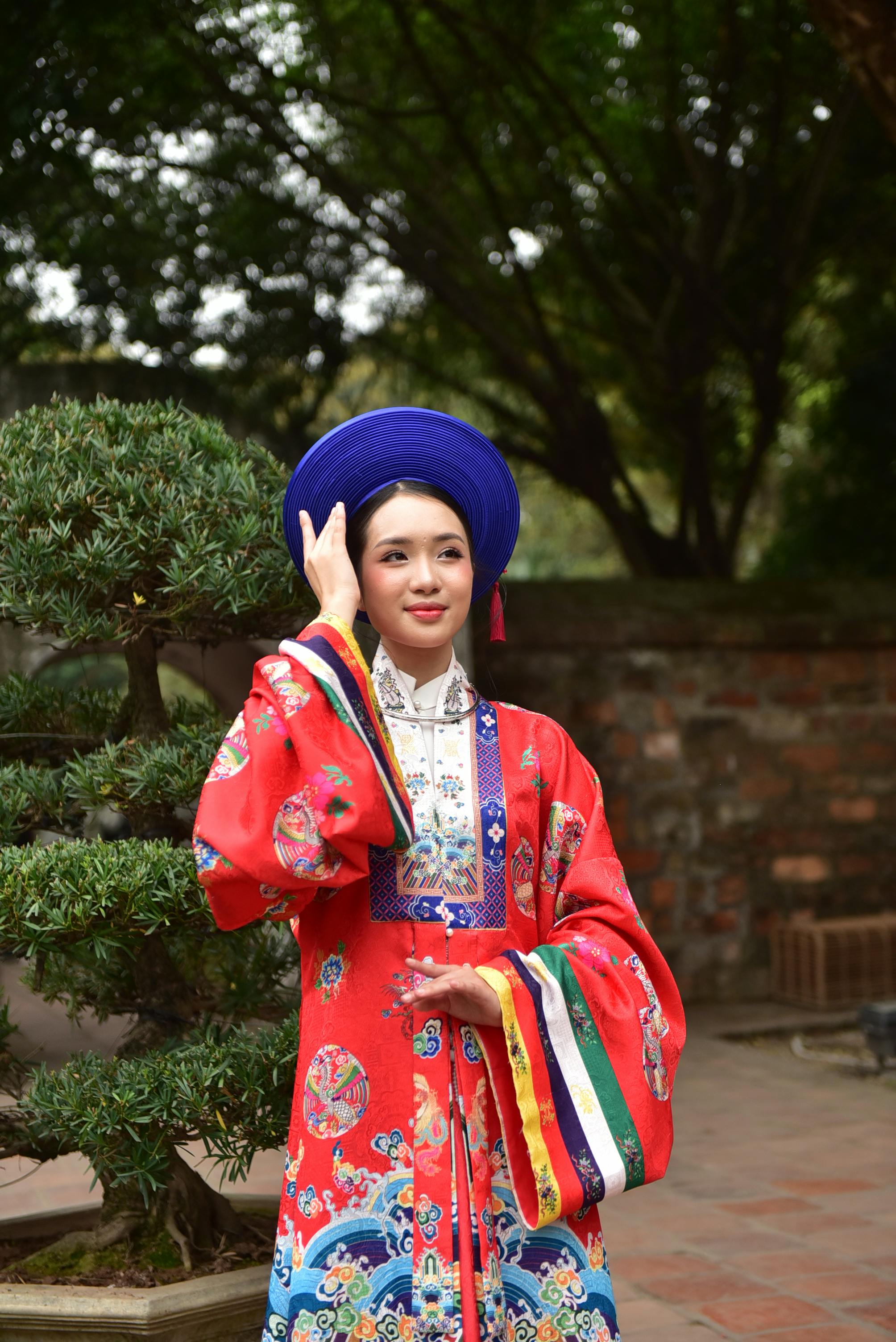 Traditional Vietnamese Red Dress