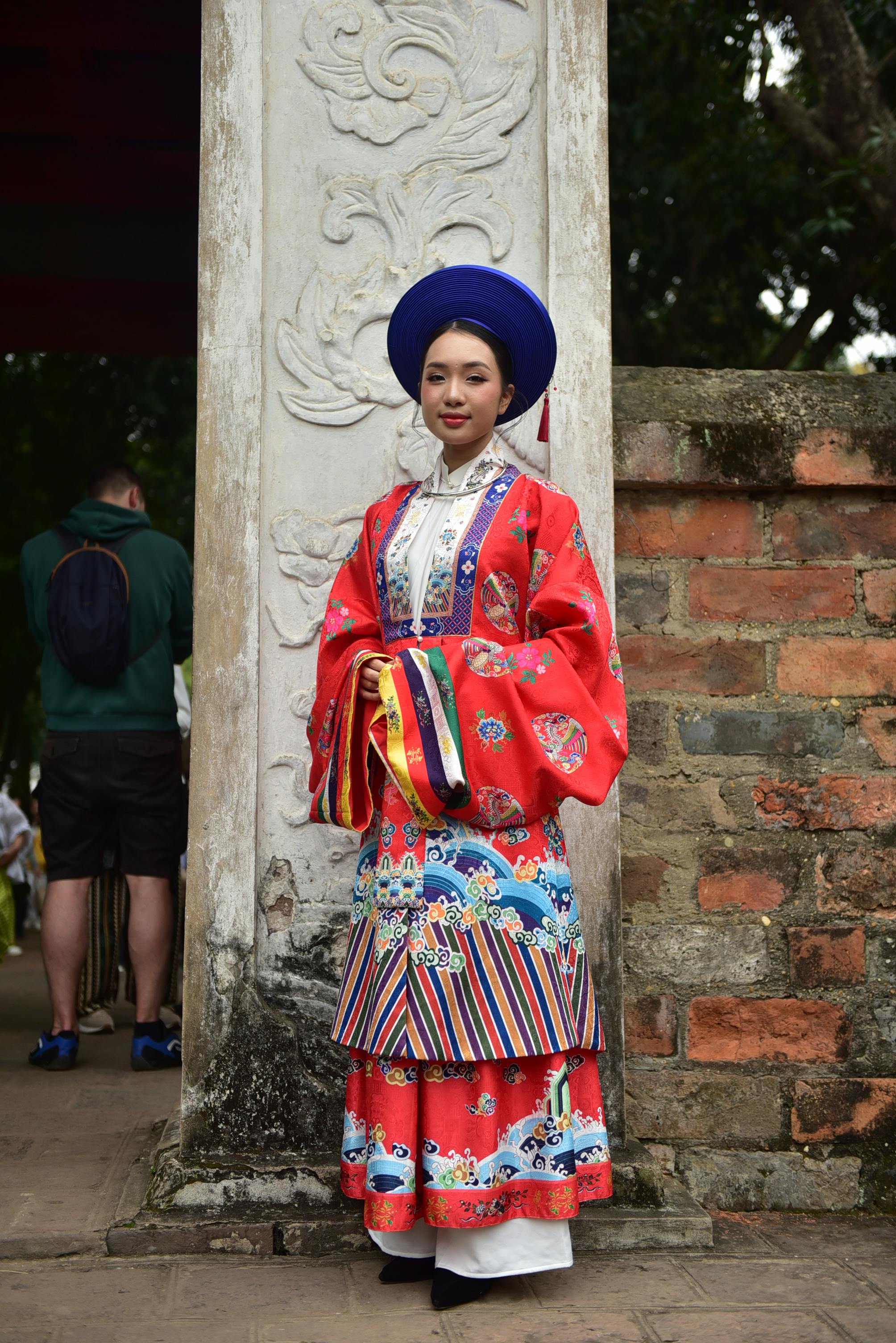 Traditional Vietnamese Red Dress
