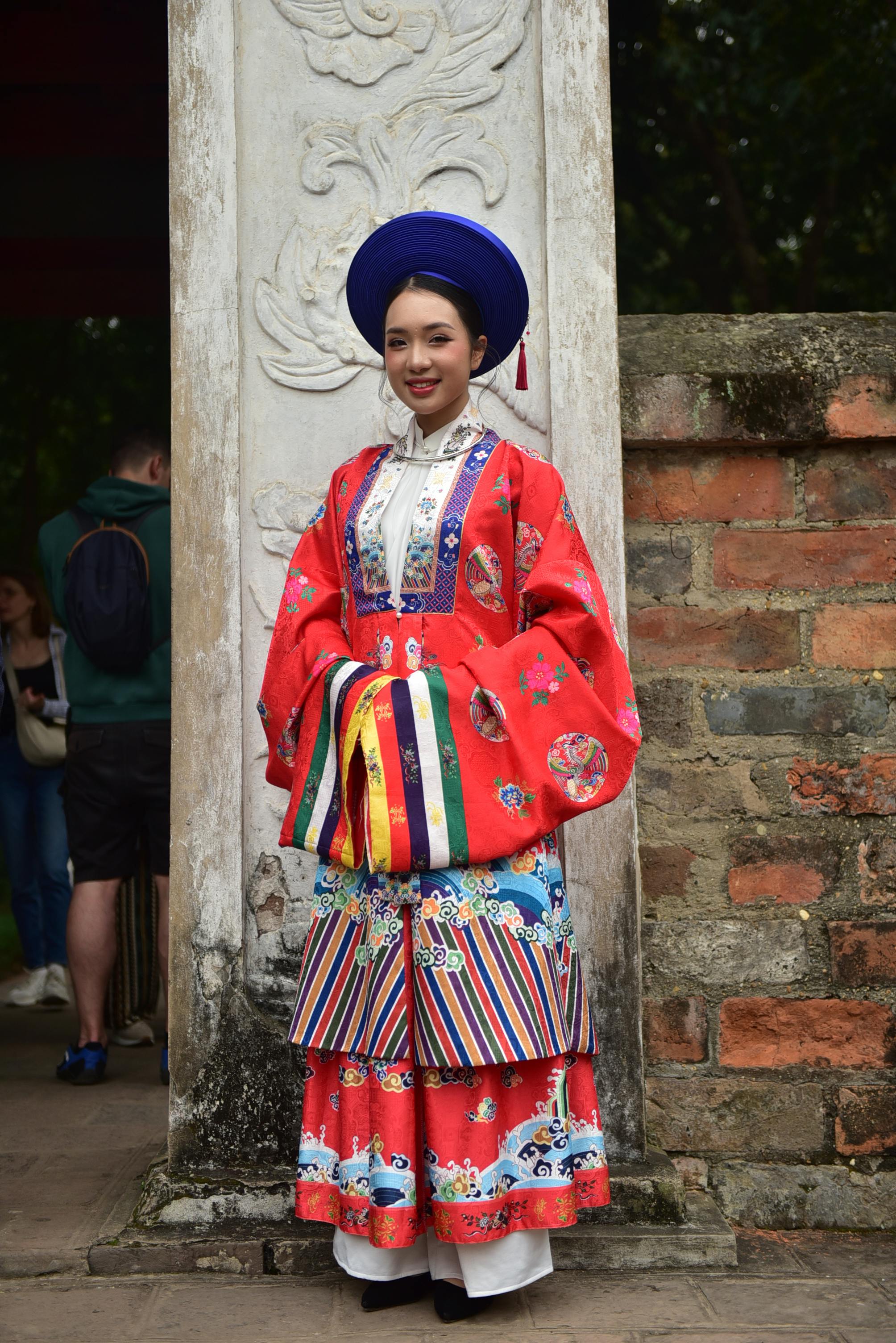 Traditional Vietnamese Red Dress